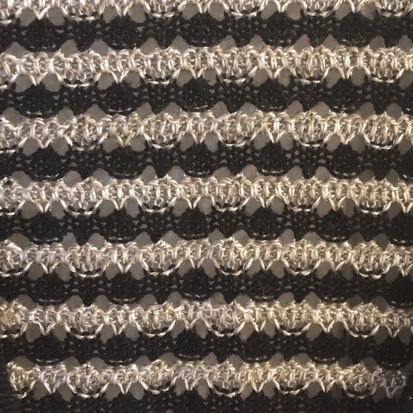 LOFT Silver and black zip up sweater - Picture 3 of 5